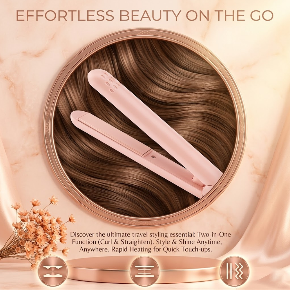 Dlosyvo® ⏳2-in-1 Mini Curling Iron