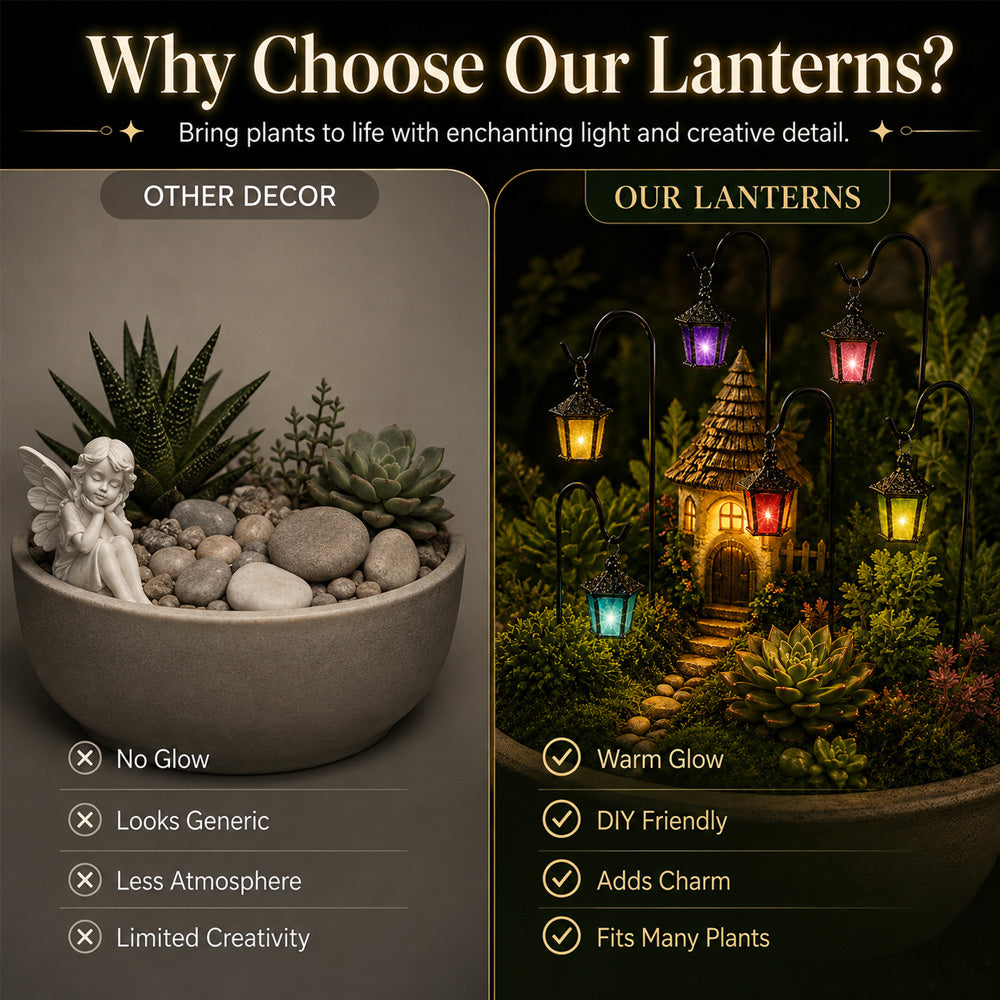 🌿 Glow-in-the-Dark Plant Stakes – 7 colors, premium resin, sturdy iron hooks – magical garden decor. 🌙