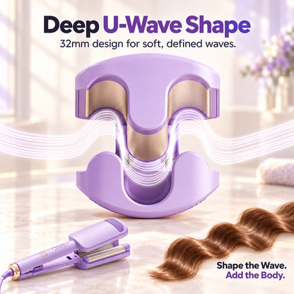 💐 Wavy Curling Iron – Salon shine & heat protection