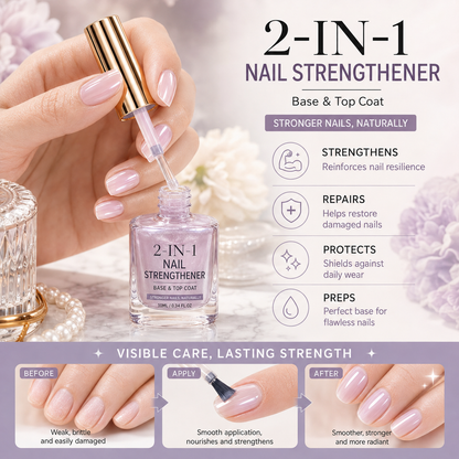💅 40% OFF !! ⏰ Lilac Glossy Nail Strengthener – Strengthen Weak Nails & Restore Natural Shine — Dlosyvo®