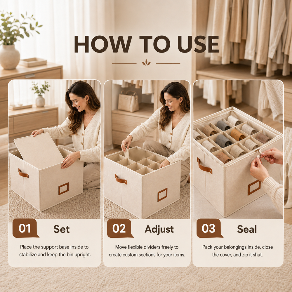 🔥Large Capacity Oxford Fabric Foldable Design Shoe Organizer & Storage Box, anti-mold & moisture resistant for shoes and socks, clothing, and toys 🧺✨| Dlosyvo®