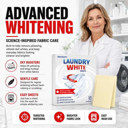 🎉Limited-time offer🔥Free black-enhancing insert included🫧Deep Cleaning Laundry Whitening Sheets🥼| Dlosyvo®
