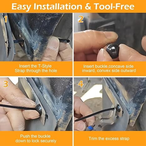 ✂️ LIMITED-TIME 50% OFF! ! Car Body Fastener Zip Ties – UV Resistant Replacement for Screws & Clips  Dlosyvo®