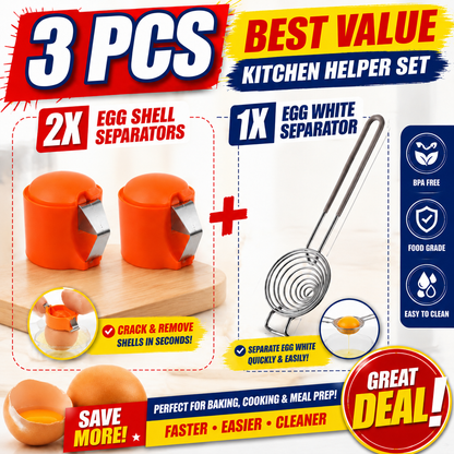 🔥🔥🔥Limited-time 😮‍💨 Buy 1 Get 1 Free ！！！🍳 Quick Egg Cracker Tool – Open Hundreds Of Eggs Faster & Cleaner 🔥