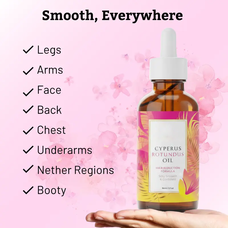 upsell Dlosyvo®⏳⏰  Cyperus Rotundus Oil for Natural Hair Reduction