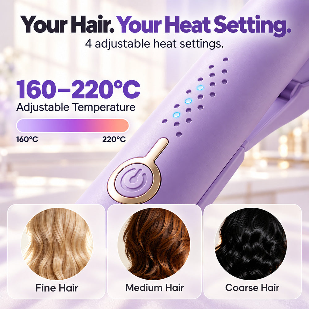💐 Wavy Curling Iron – Salon shine & heat protection