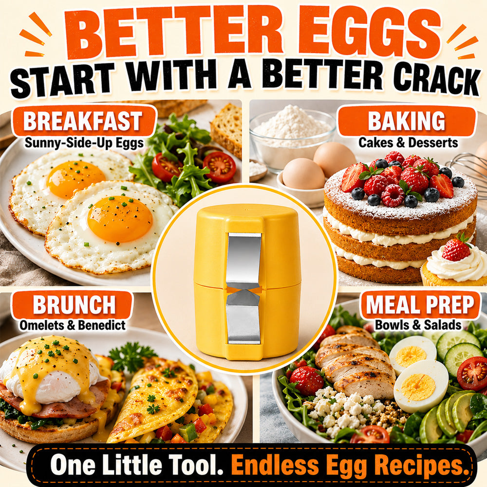 🔥🔥🔥Limited-time 😮‍💨 Buy 1 Get 1 Free ！！！🍳 Quick Egg Cracker Tool – Open Hundreds Of Eggs Faster & Cleaner 🔥