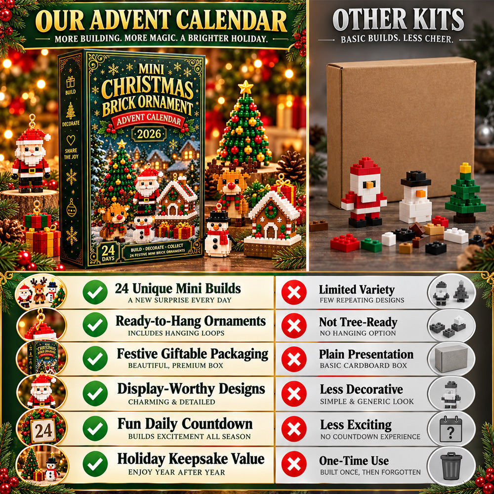 ⏳ LAST CHANCE: Save 49% on the 24-Day Christmas Advent Calendar |🎄 Build 24 Unique Mini Ornaments — One New Surprise Every Day!