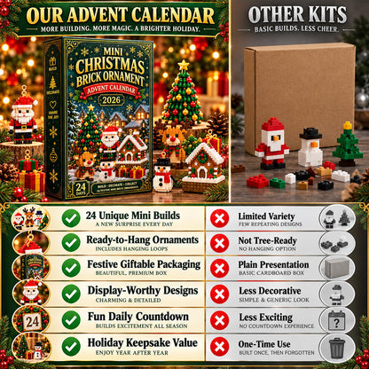 ⏳ LAST CHANCE: Save 49% on the 24-Day Christmas Advent Calendar |🎄 Build 24 Unique Mini Ornaments — One New Surprise Every Day!