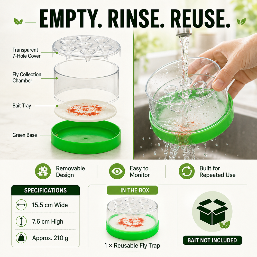 🥳2026 HOT SALE💞50K+ SOLD!🏠🛡️Reusable Non-Electric Fly Trap Dlosyvo®