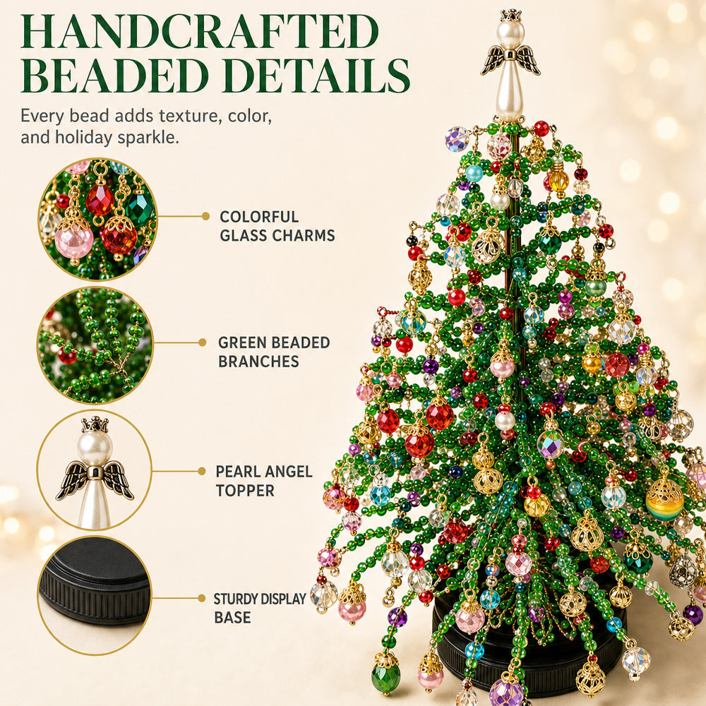 🎄✨ DIY Beaded Christmas Tree Kit – 🎅Create Your Own Sparkling Holiday Decoration | Dlosyvo®