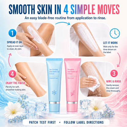 upsell Dlosyvo® Professional Hair Removal Cream|Convenient At‑Home Hair Removal for Sensitive Zones, Skip Razors & Painful Waxing