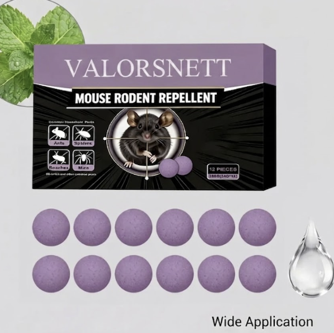 🐭 12-Pack Rodent Repellent Balls, Effective Pest Control Solution