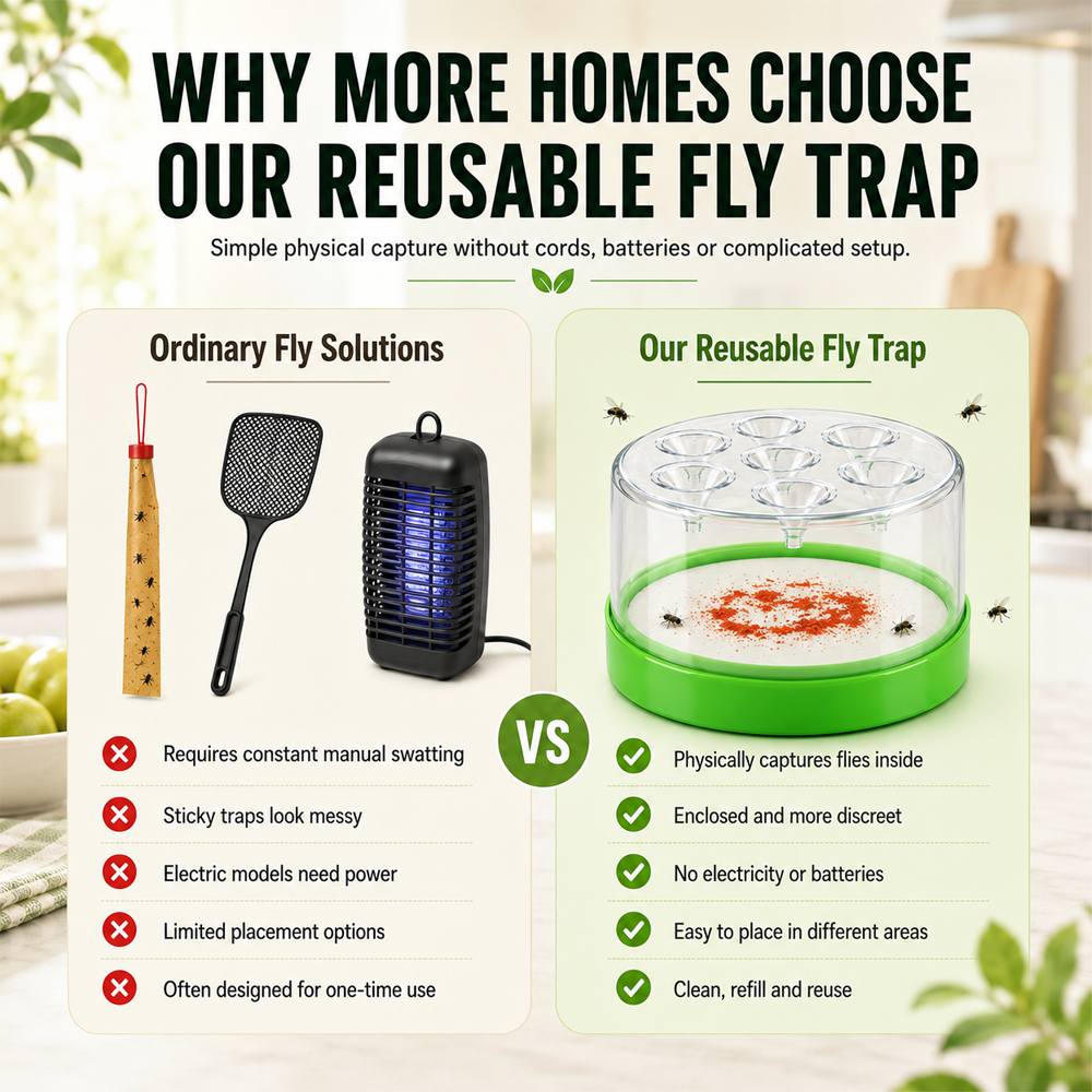 🥳2026 HOT SALE💞50K+ SOLD!🏠🛡️Reusable Non-Electric Fly Trap Dlosyvo®