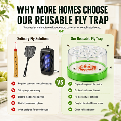 🥳2026 HOT SALE💞50K+ SOLD!🏠🛡️Reusable Non-Electric Fly Trap Dlosyvo®