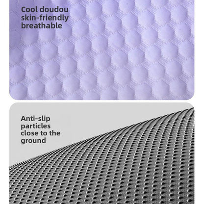 ❄️Pet Cooling Mat for Dogs & Cats 🐾  Naturally Cool Ice-Silk Pad • Breathable, Washable & Soft Dlosyvo®