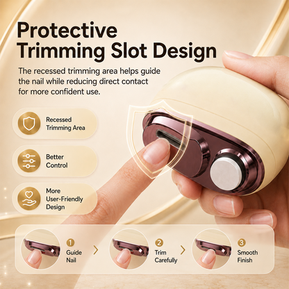 ✂️ LIMITED-TIME 50% OFF!! 💅 2-in-1 Smart Electric Nail Clipper & Polisher 🌟
