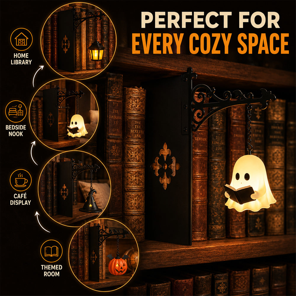 🎃Shockingly Low Price| Ghost Library Lantern – Cozy LED Reading Lamp:The Coziest Thing on the Internet Right Now.
