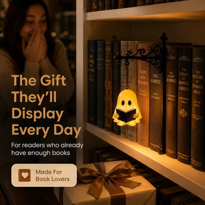 🎃Shockingly Low Price| Ghost Library Lantern – Cozy LED Reading Lamp:The Coziest Thing on the Internet Right Now.