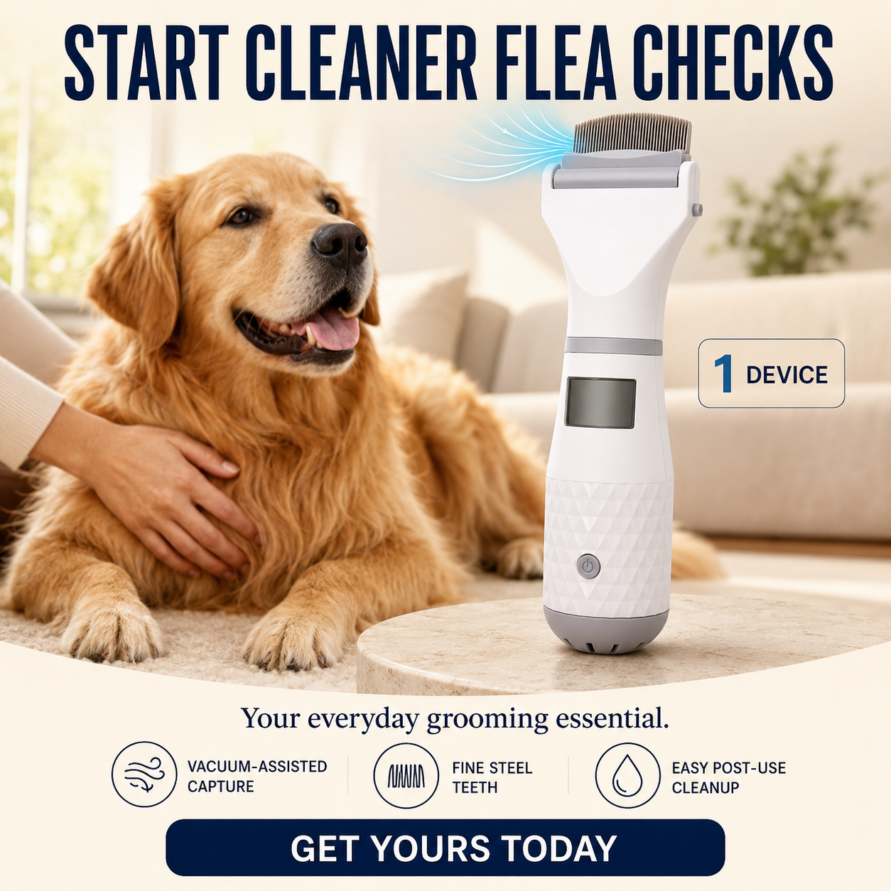 Electric Flea Comb for Pets 🛡️✨Dlosyvo®