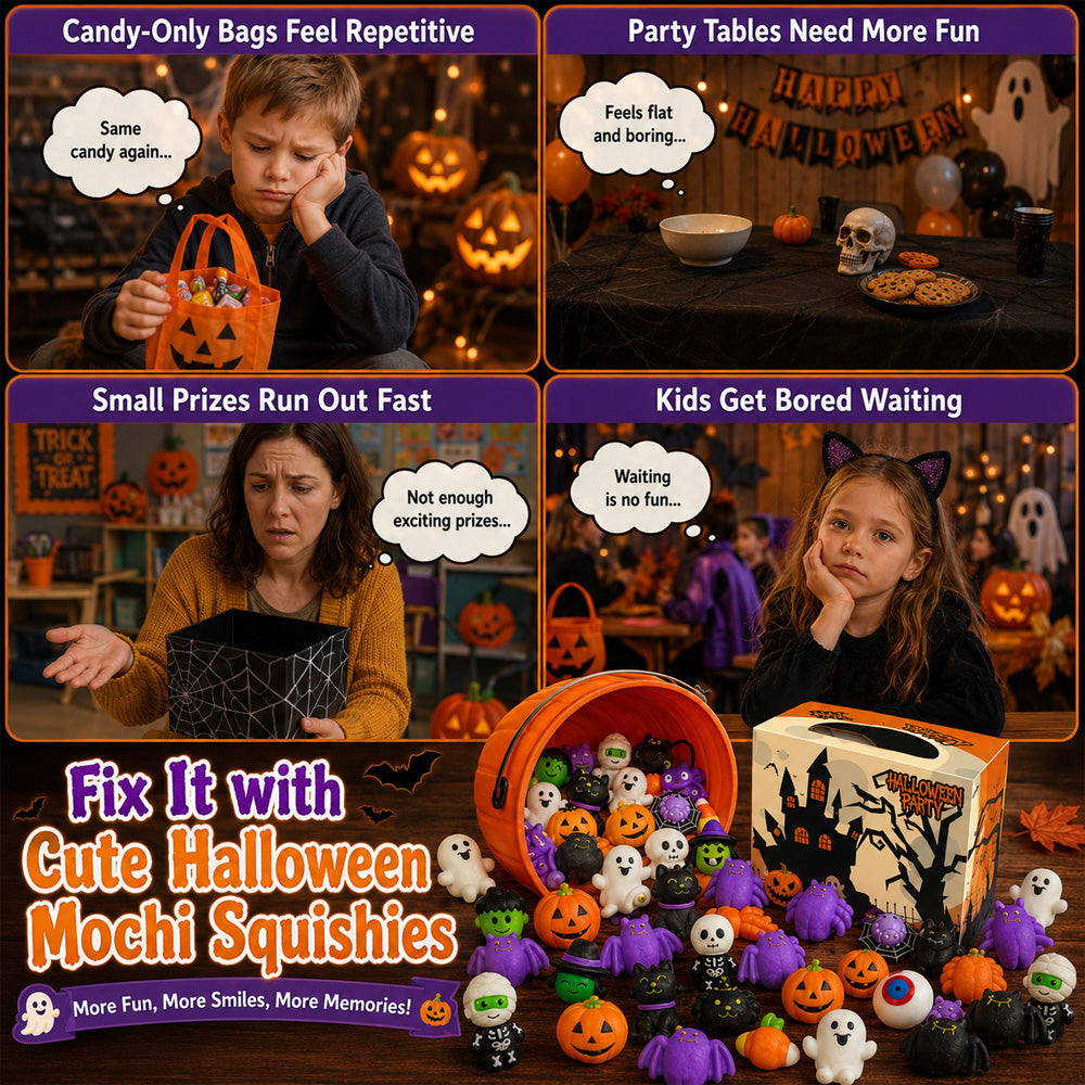 🎃Unbelievable Low Prices👻Halloween Squishy Set – Little Surprises for the Whole Party!