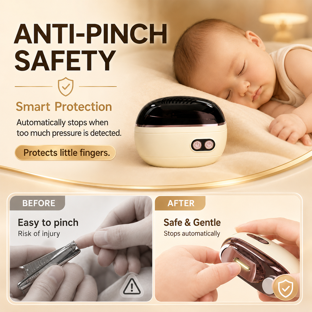 ✂️ LIMITED-TIME 50% OFF!! 💅 2-in-1 Smart Electric Nail Clipper & Polisher 🌟