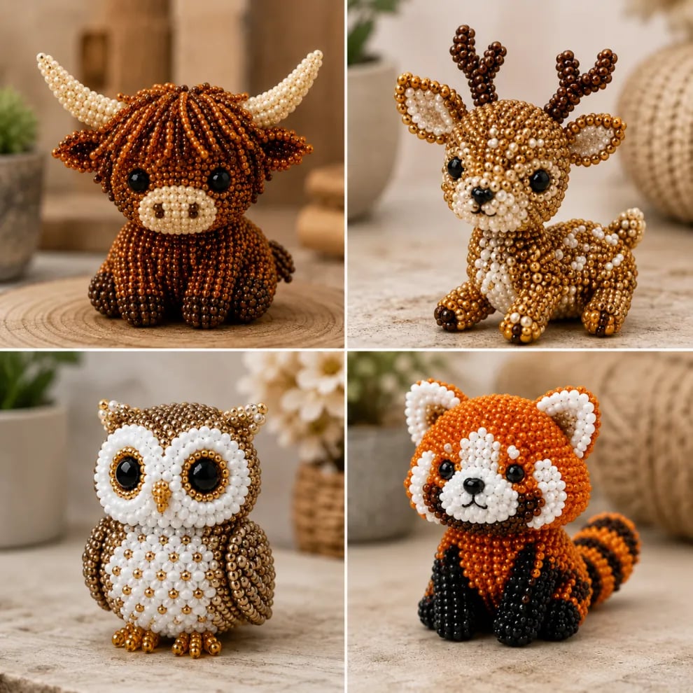 Dlosyvo® 🔥Hot Sale - 50% OFF🔥🏆Limited Time Sale 49% OFF🧵✨Petite 3D Beaded Animal Craft Kit