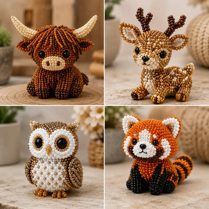Dlosyvo® 🔥Hot Sale - 50% OFF🔥🏆Limited Time Sale 49% OFF🧵✨Petite 3D Beaded Animal Craft Kit