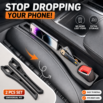 Coruvina® Car Seat Gap Filler Organizer (2PCS) – Stop Dropping Your Phone, Fill the Gap & Add Extra Storage Instantly