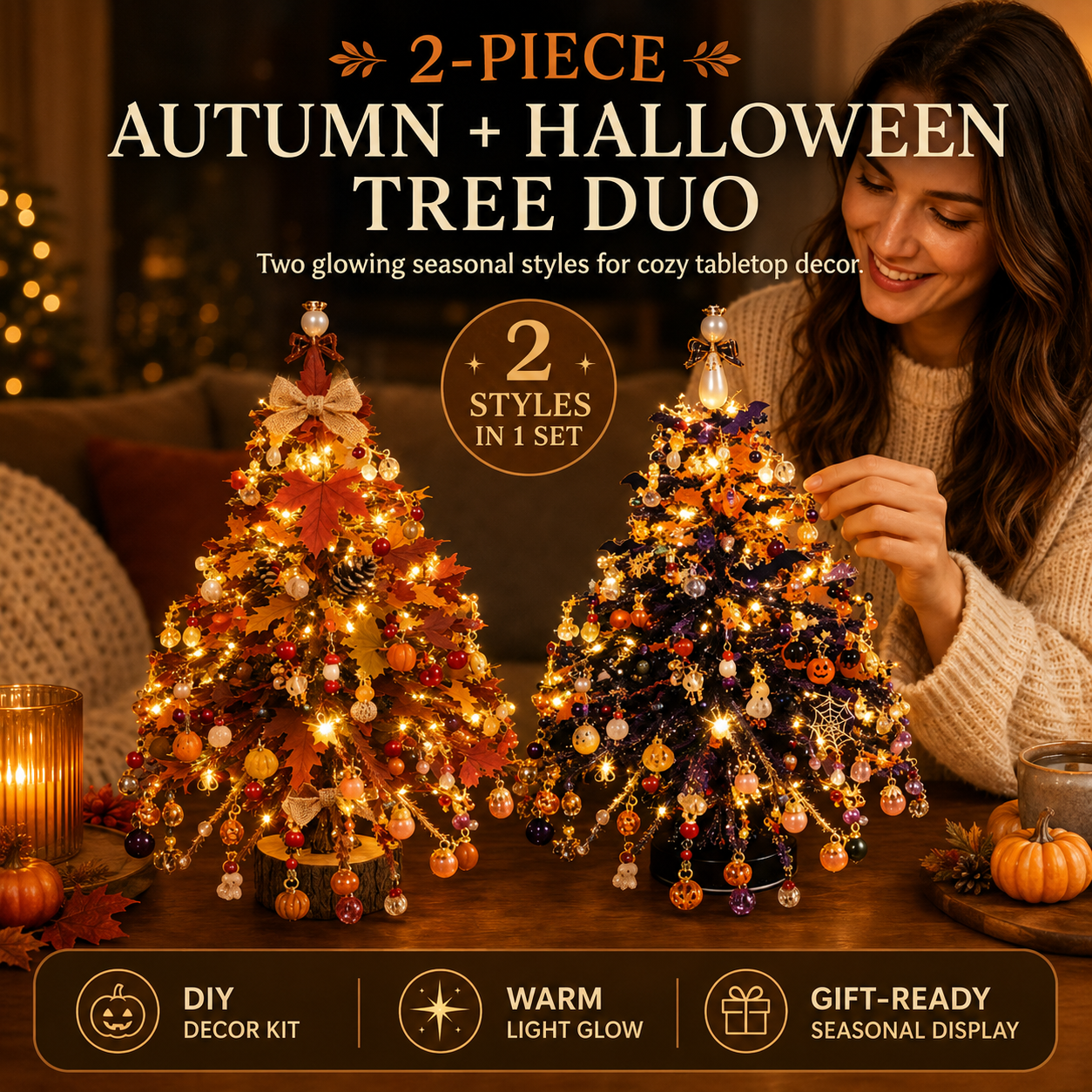 UPsell🎄✨ DIY Beaded Christmas Tree Kit – 🎅Create Your Own Sparkling Holiday Decoration | Dlosyvo®