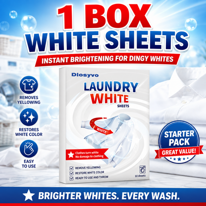 🎉Limited-time offer🔥Free black-enhancing insert included🫧Deep Cleaning Laundry Whitening Sheets🥼| Dlosyvo®