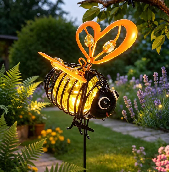 Dlosyvo® 🐝Outdoor Hanging Solar Bee Light - Perfect Gift For Plant Lovers Moms Or Literally Anyone Who Smiles❤️