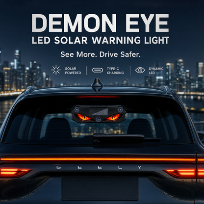 🥳2026 HOT SALE🥳💞50K+ SOLD!🚗🔆 50% OFF! Solar‑Powered Car Warning Light – Auto on with vibration, solar + USB charge. Bright LED, suction mount. Keep safe on roadside day & night! 🛡️✨ Dlosyvo®