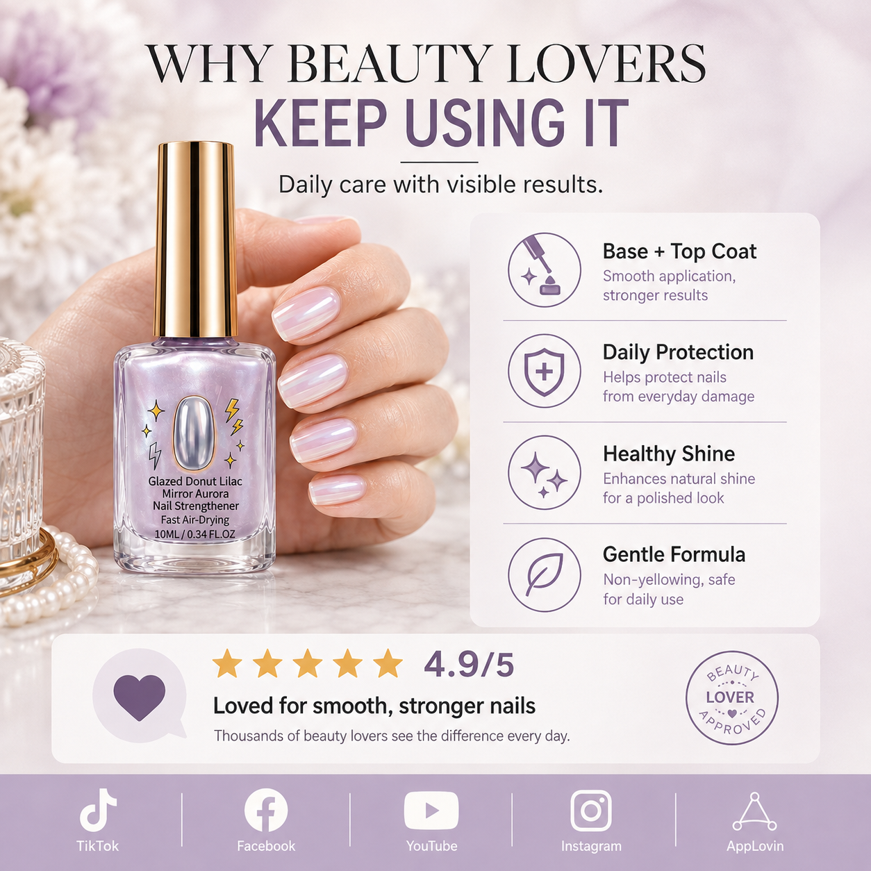 📢📢42% OFF !! ⏰Dlosyvo® Professional Milk Protein Nail Strengthener