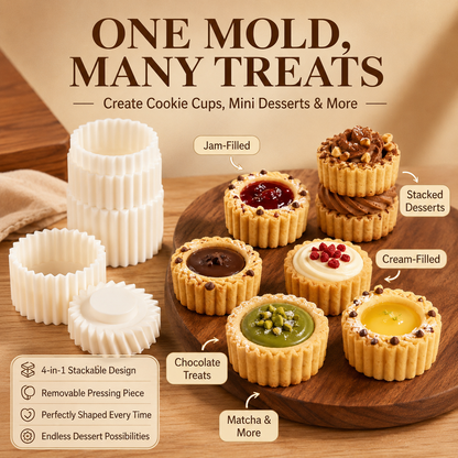 upsell🍪✨Grab Our Dual‑Ended Pastry Press Mold | Create Pro‑Level Cookies & Pastries With Zero Baking Skills, Kids‑Friendly for DIY Baking, Homemade Gift‑Making & Space‑Saving Stress‑Free Festive Snack Prep