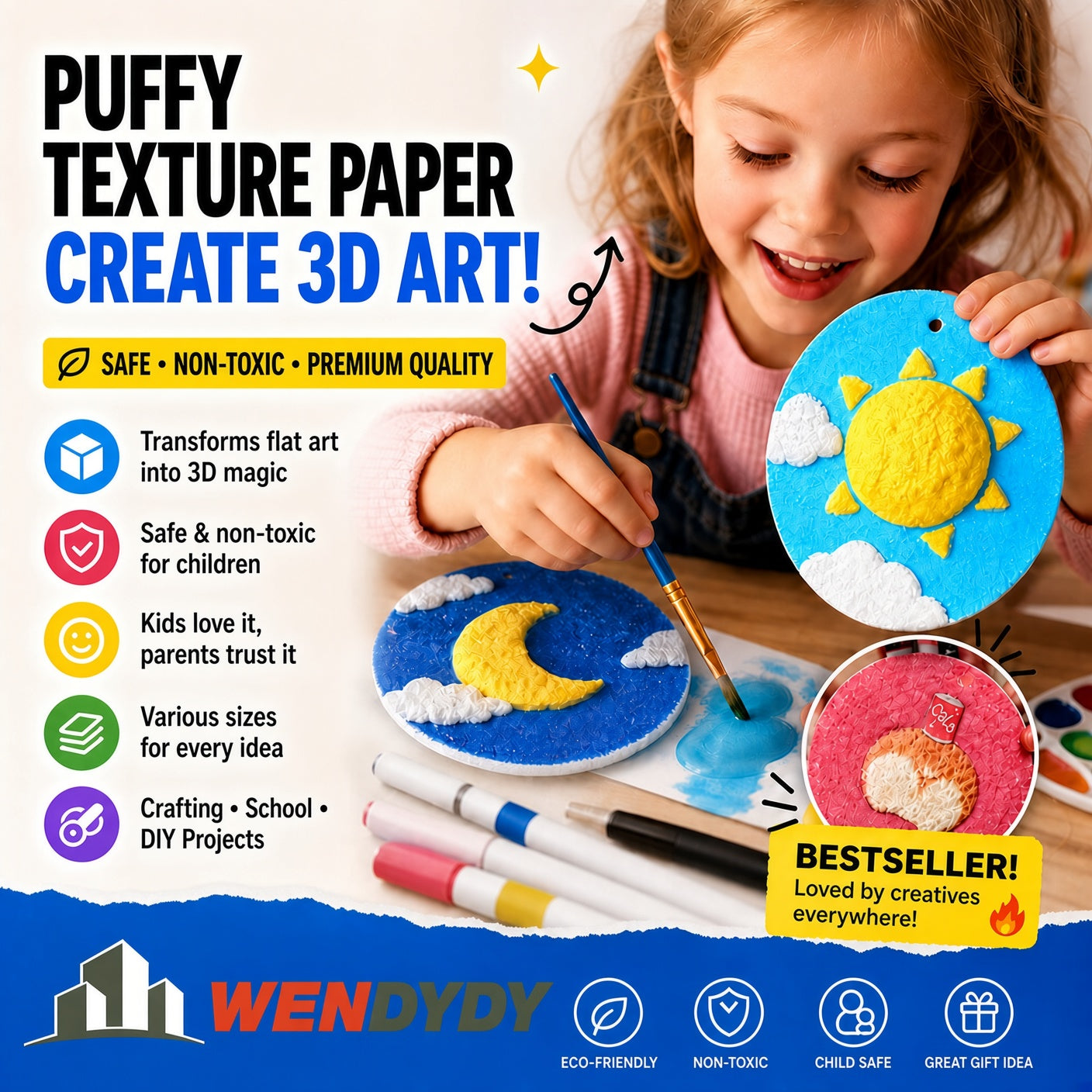 👑 Dlosyvo® 3D Embossed Paper | 50% off the second item