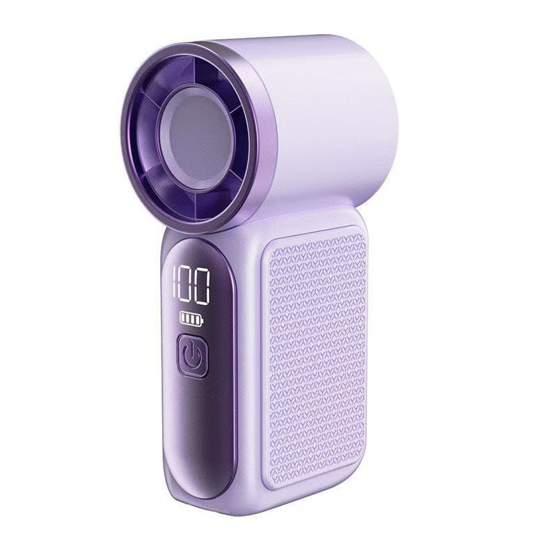 Dlosyvo®🥳2026 HOT SALE🥳50K+ SOLD!❄️  Turbo Handheld Fan – 16900 RPM, 6 speeds, LED display. 3000mAh battery, 10.7hrs cooling. Pocket‑sized power!