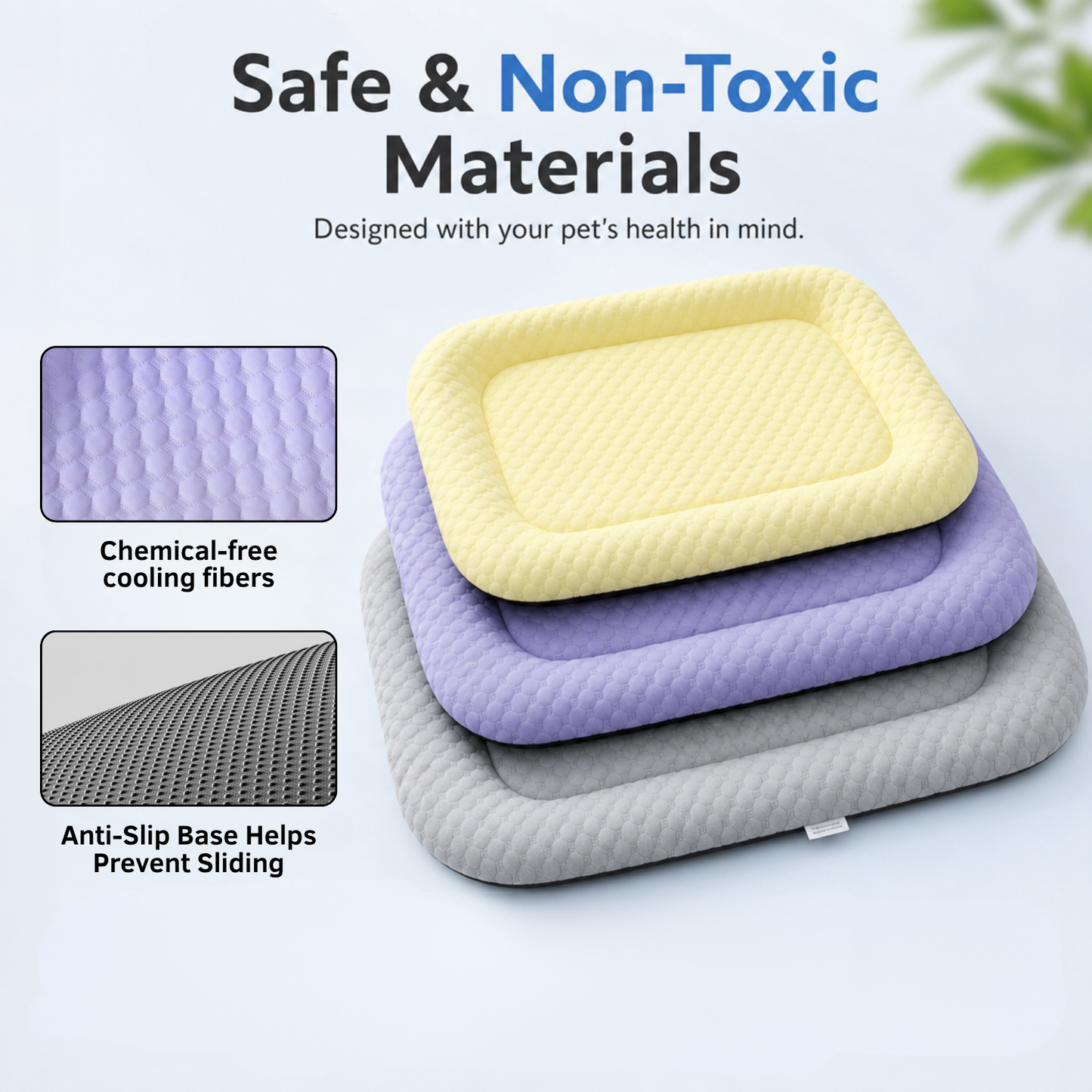 ❄️LAST DAY 50% OFF ✨Pet Cooling Mat for Dogs & Cats 🐾  Naturally Cool Ice-Silk Pad • Breathable, Washable & Soft Dlosyvo®
