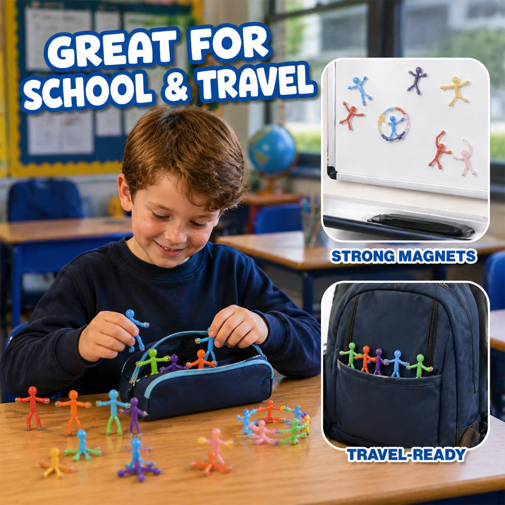 Dlosyvo® pack-magnetic Stick Figure Fidget Toys