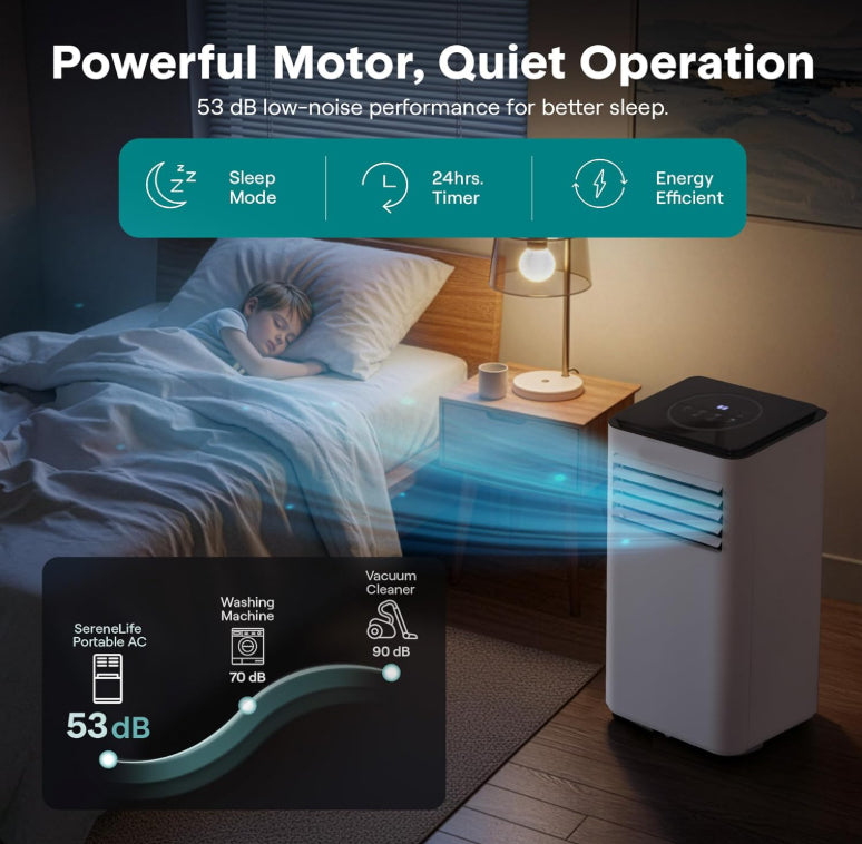 Dlosyvo® 🌬️Hot Sale - 40% OFF🔥Portable 3-in-1 Quiet Fan Air Conditioner✅Factory Direct Sales⌛Limited Quantity💥Best Price