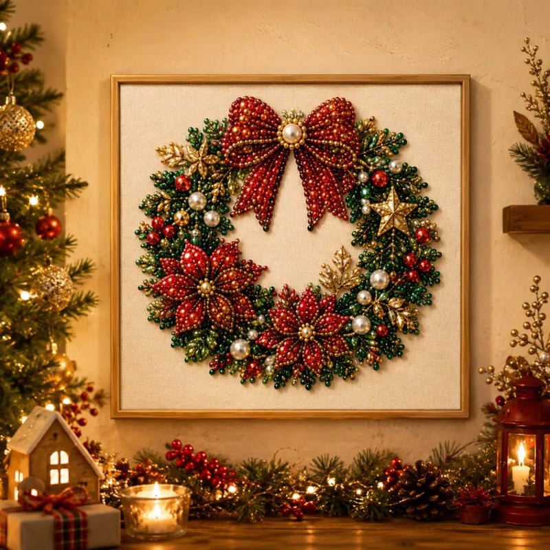 ✨ 3D Christmas Pearl Craft Kit – Relaxing DIY Holiday Art