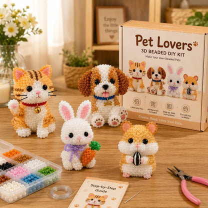 Dlosyvo® 🔥Hot Sale - 50% OFF🔥🏆Limited Time Sale 49% OFF🧵✨Petite 3D Beaded Animal Craft Kit