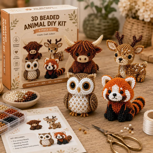 Dlosyvo® 🔥Hot Sale - 50% OFF🔥🏆Limited Time Sale 49% OFF🧵✨Petite 3D Beaded Animal Craft Kit