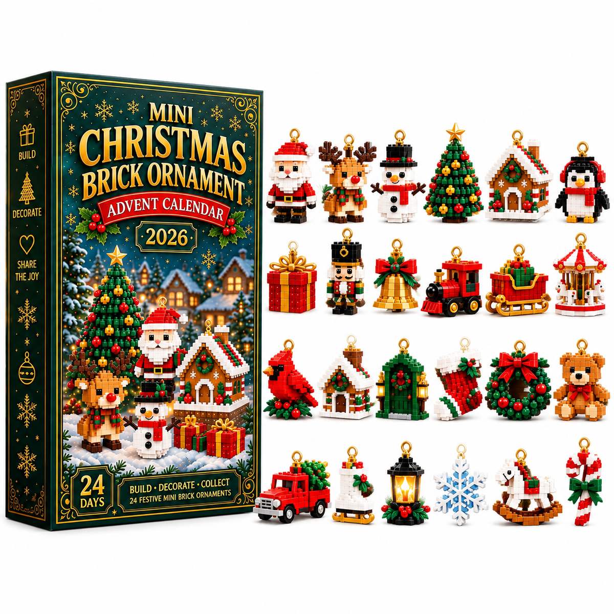 ⏳ LAST CHANCE: Save 49% on the 24-Day Christmas Advent Calendar |🎄 Build 24 Unique Mini Ornaments — One New Surprise Every Day!
