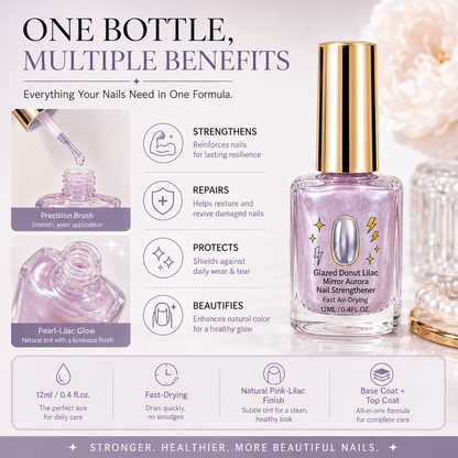 💅 40% OFF !! ⏰ Lilac Glossy Nail Strengthener – Strengthen Weak Nails & Restore Natural Shine — Dlosyvo®
