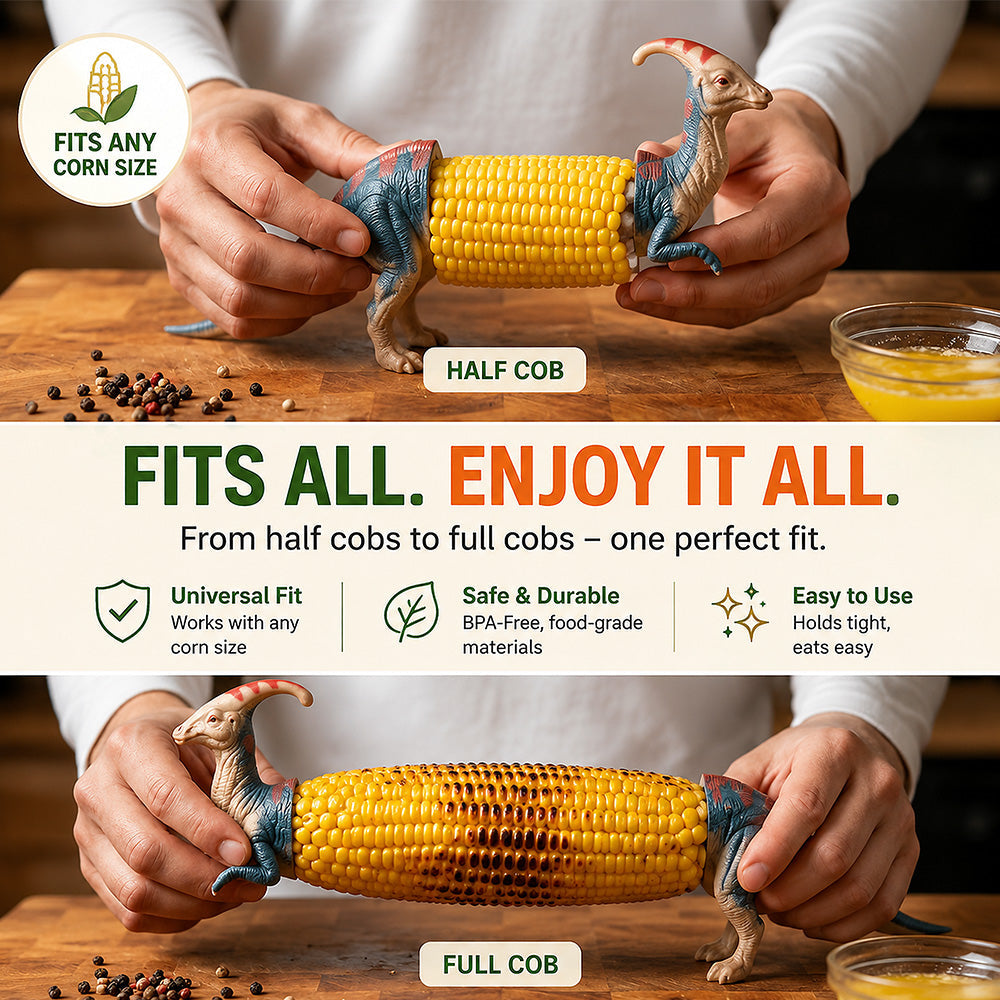 Dlosyvo® Dinosaur Corn Cob Holders
