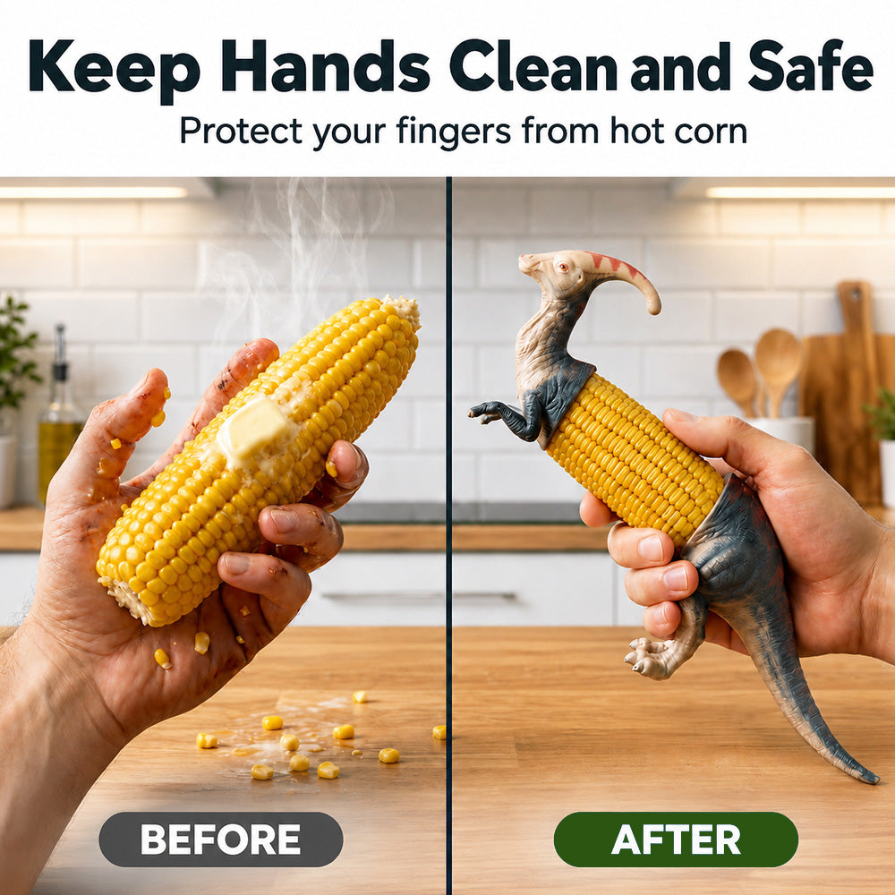 Dlosyvo® Dinosaur Corn Cob Holders