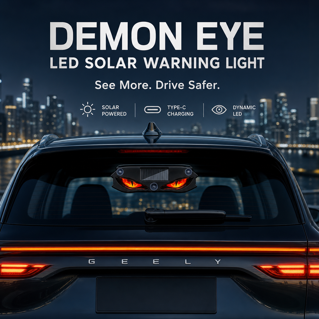 🚗🔆 Solar-Powered LED Car Warning Light – 50% OFF! Solar-powered, weatherproof, automatic activation at dark – for more safety on the roadside. 🔥🛡️ Dlosyvo®