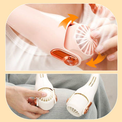 Dlosyvo® 🥳2026 HOT SALE🥳💞50K+ SOLD!🍃 Neck Air Conditioner Fan – Ultra‑quiet, 360° rotating, 3 speeds. Hands‑free cooling, long battery. Summer essential! 😎🌬️