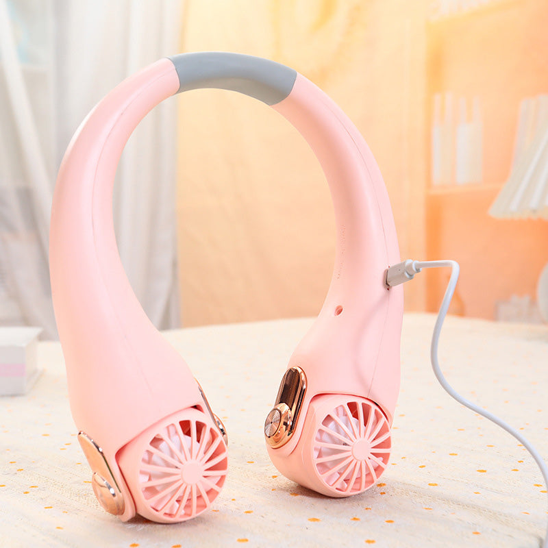 Dlosyvo® 🥳2026 HOT SALE🥳💞50K+ SOLD!🍃 Neck Air Conditioner Fan – Ultra‑quiet, 360° rotating, 3 speeds. Hands‑free cooling, long battery. Summer essential! 😎🌬️